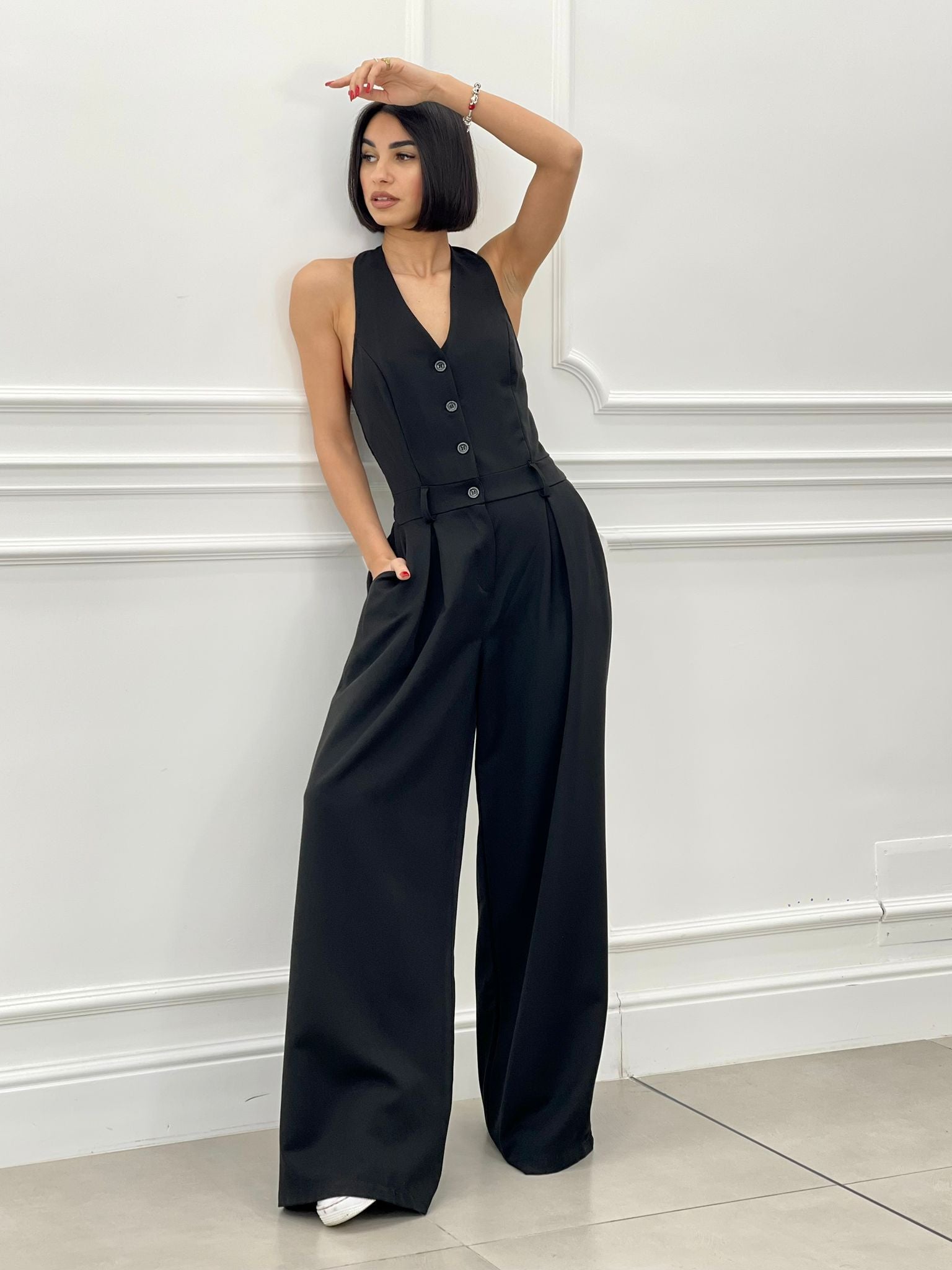 Mühelosen Eleganz -Jumpsuit